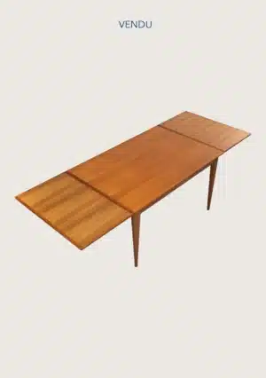 grande table à manger extensible vintage