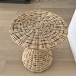 Tabouret Bolla 12 de Gervasoni en rotin naturelle ambiance