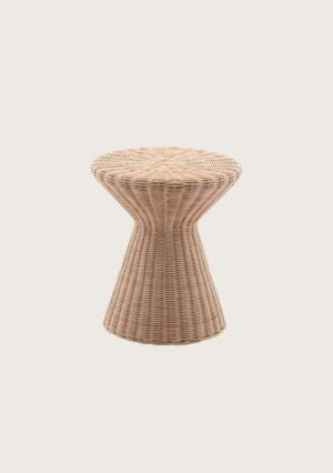 Tabouret Bolla 12 de Gervasoni en rotin naturelle