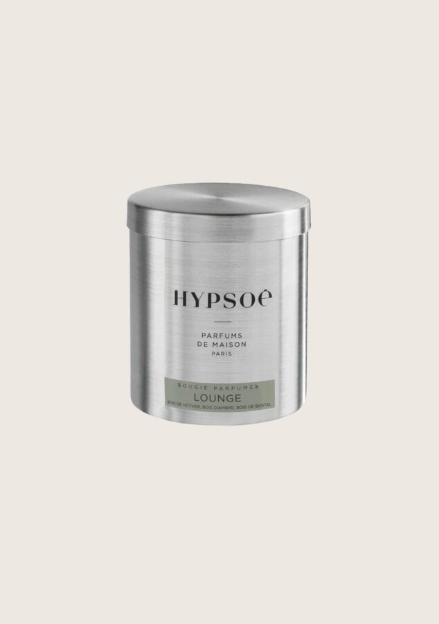 Bougie Hypsoe en métal senteur lougne en M