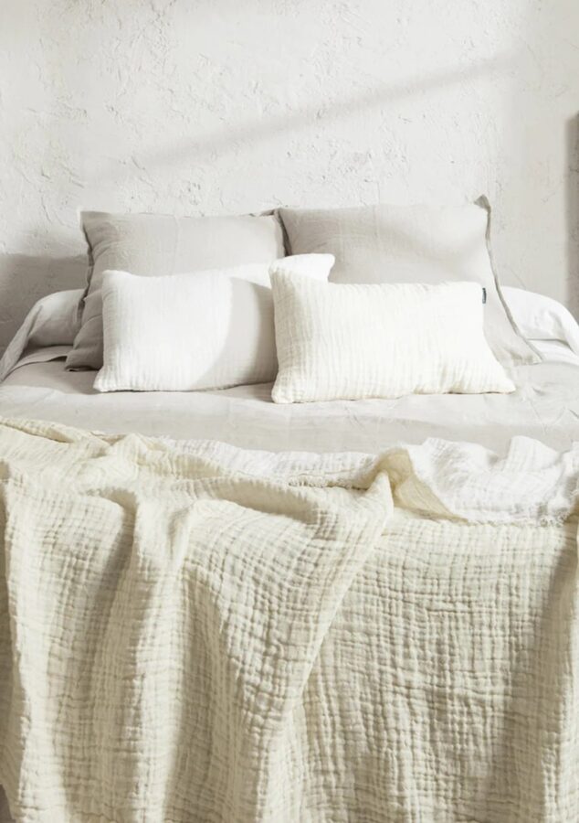 Linge de lit boho de Maison de vacances ambiance