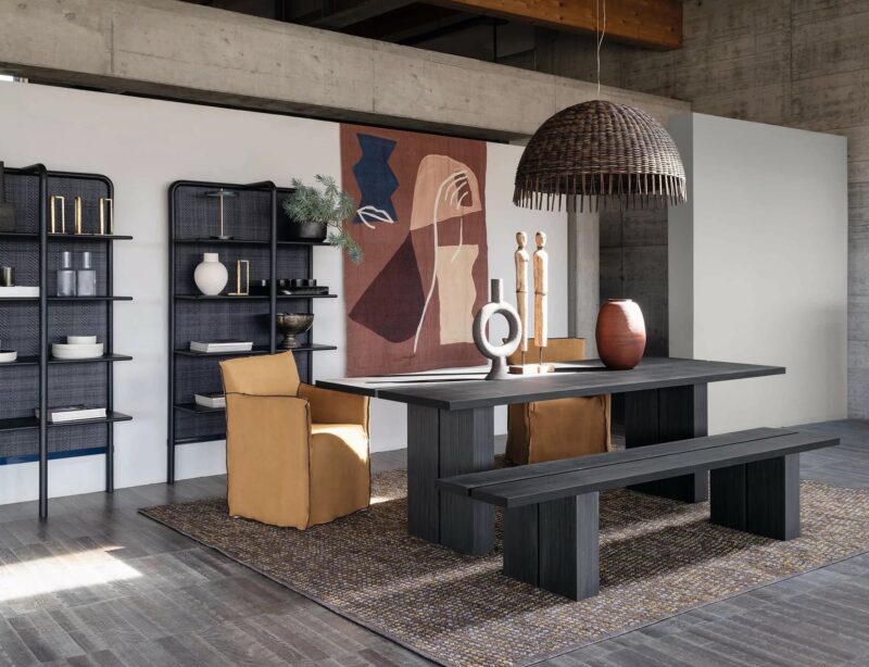 suspension croco 95 de chez gervasoni ambiance salle à manger