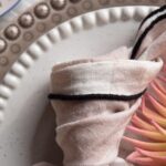 serviette vichy blush de chez maison de vacances