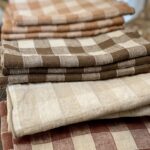 serviettes vichy de chez maison de vacances