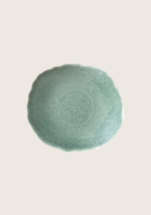 Assiette, collection plume, en coloris nori, taille L