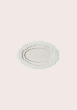 Plat ovale S mat de la collection Réfectoire de chez Jars Céramistes
