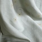 nappe en lin sidéral à motif de Alexandre Turpault coloris olive