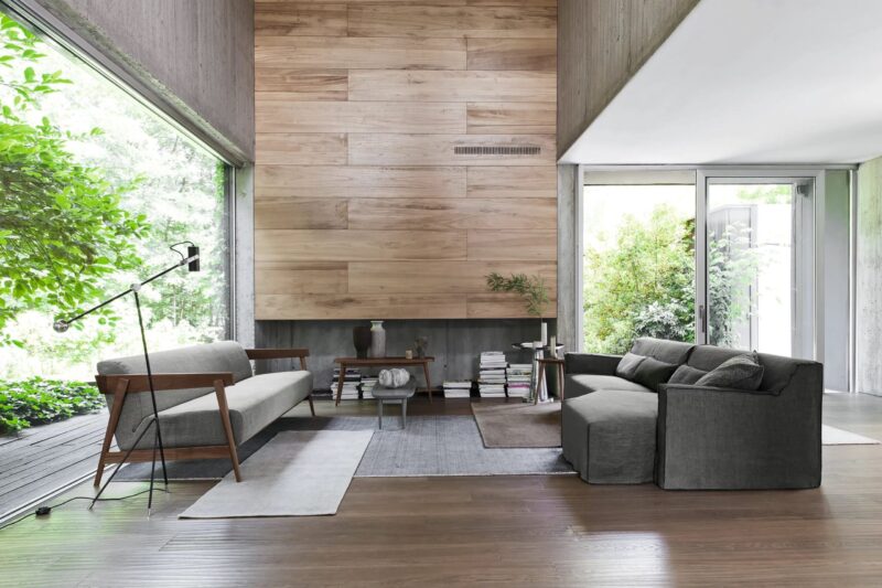 tapis next 998 de chez gervasoni marron en situation