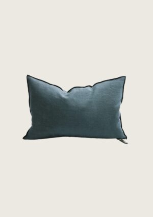 coussin vice versa black line lin stoned washed 40x60 canard