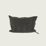 coussin vice versa jacquard stone washed kilim brownie
