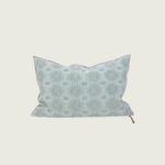 coussin vice versa jacquard stone washed kilim aqua
