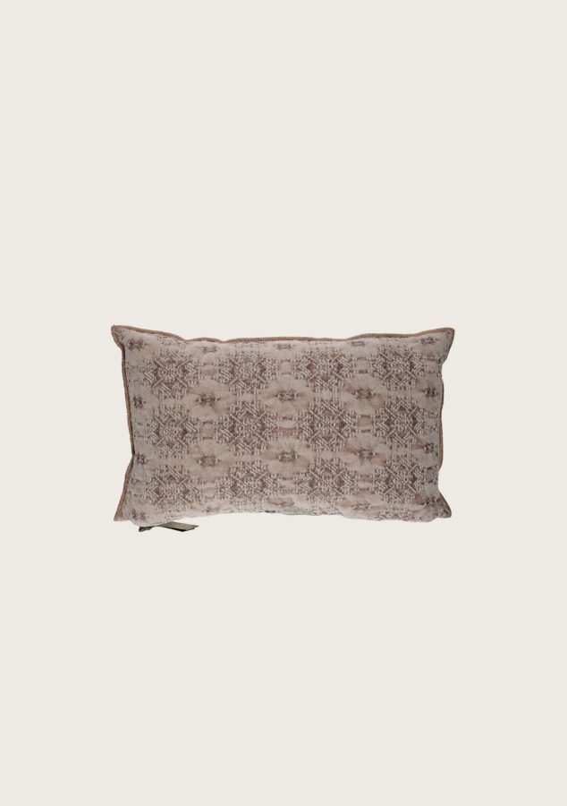 coussin vice versa jacquard stone washed kilim blush