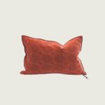 coussin vice versa jacquard stone washed kilim henné