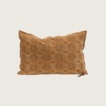 coussin vice versa jacquard stone washed kilim terracotta