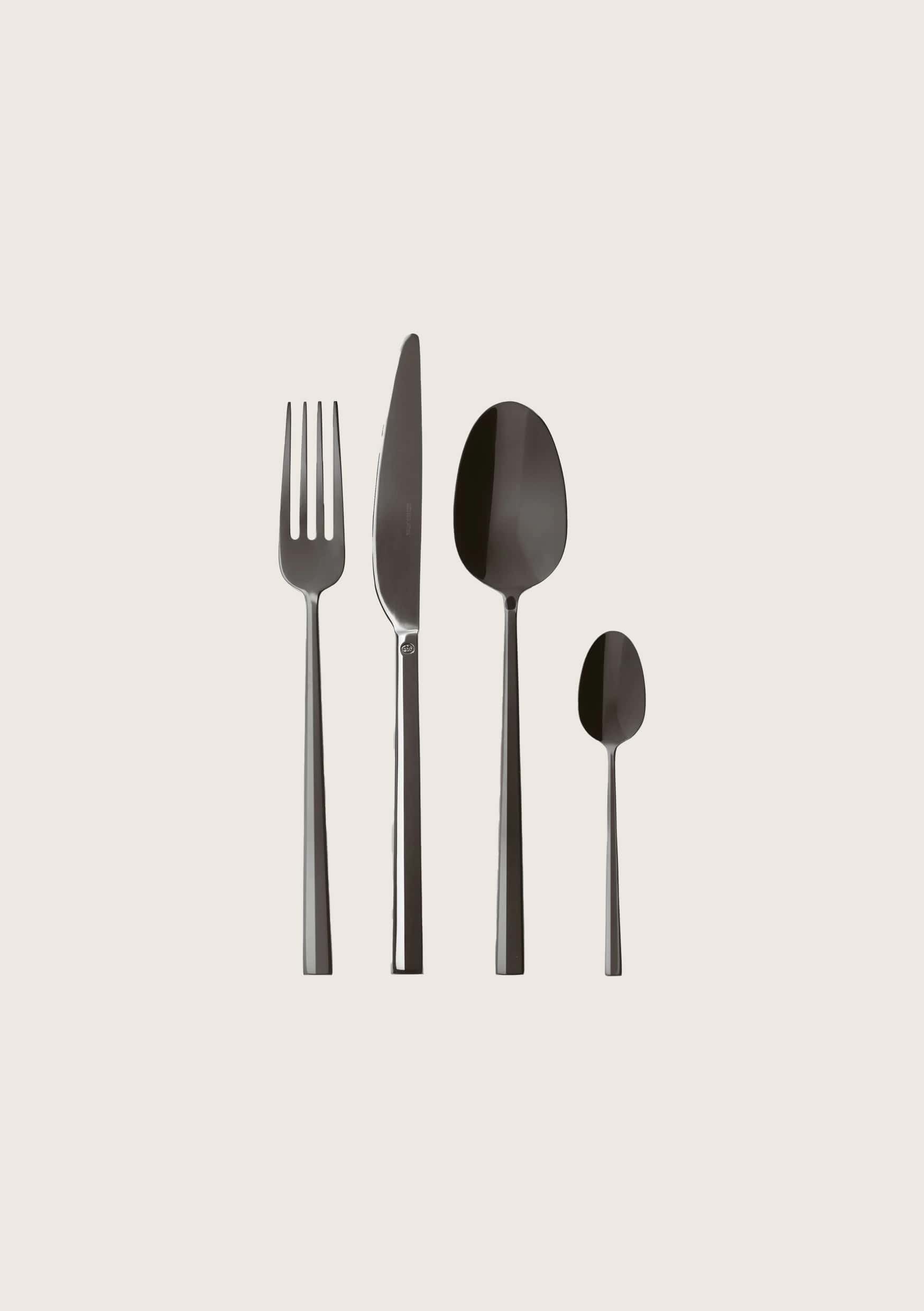 SET DE COUVERTS ROCK NOIR