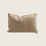 coussin vice versa en toile tuftée upcyclée 40x60 cappuccino