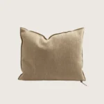 coussin vice versa en toile tuftée upcyclée 50x50 capuccino