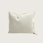 coussin vice versa en toile tuftée upcyclée 50x50 crème