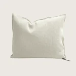 coussin vice versa en toile tuftée upcyclée 65x65 crème