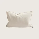 coussin vice versa en toile towani upcyclée 40x60 fior di latte