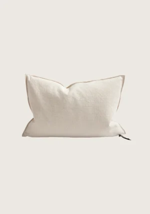 coussin vice versa en toile towani upcyclée 40x60 fior di latte
