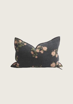 coussin vice versa en lin wabi-sabi les roses thé 50x50