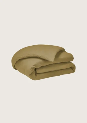 Housse de couette Nouvelle Vague de chez Alexandre Turpault, coloris sienne