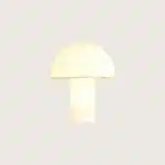 Lampe de table Onfale Grande de chez Artémide packshot allumé