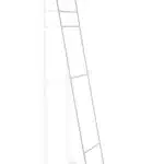 porte serviette blanc de chez Serax vue de profil