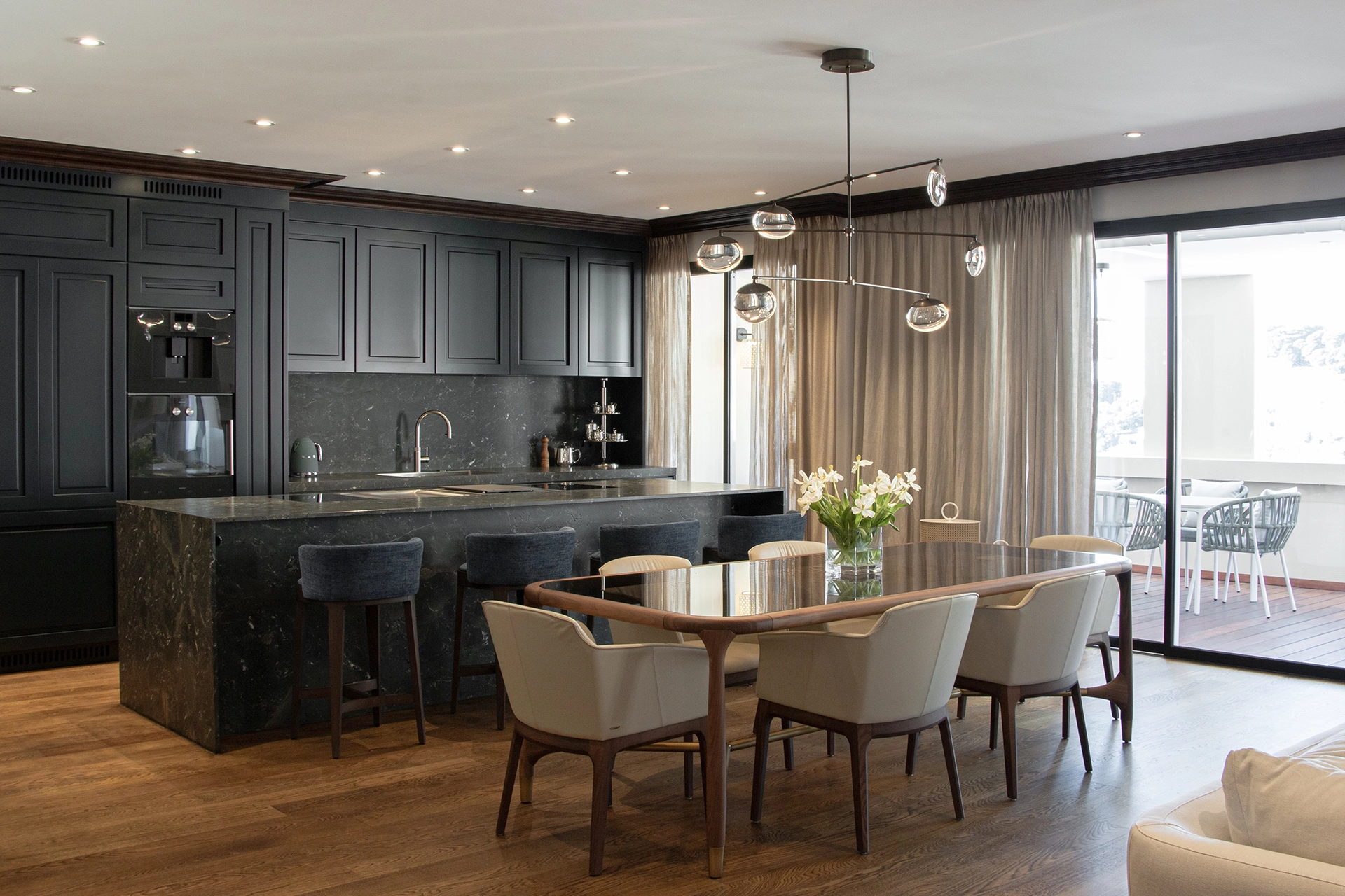 architecture d'intérieur, salle a manger, mov'in, interior design studio, Monaco
