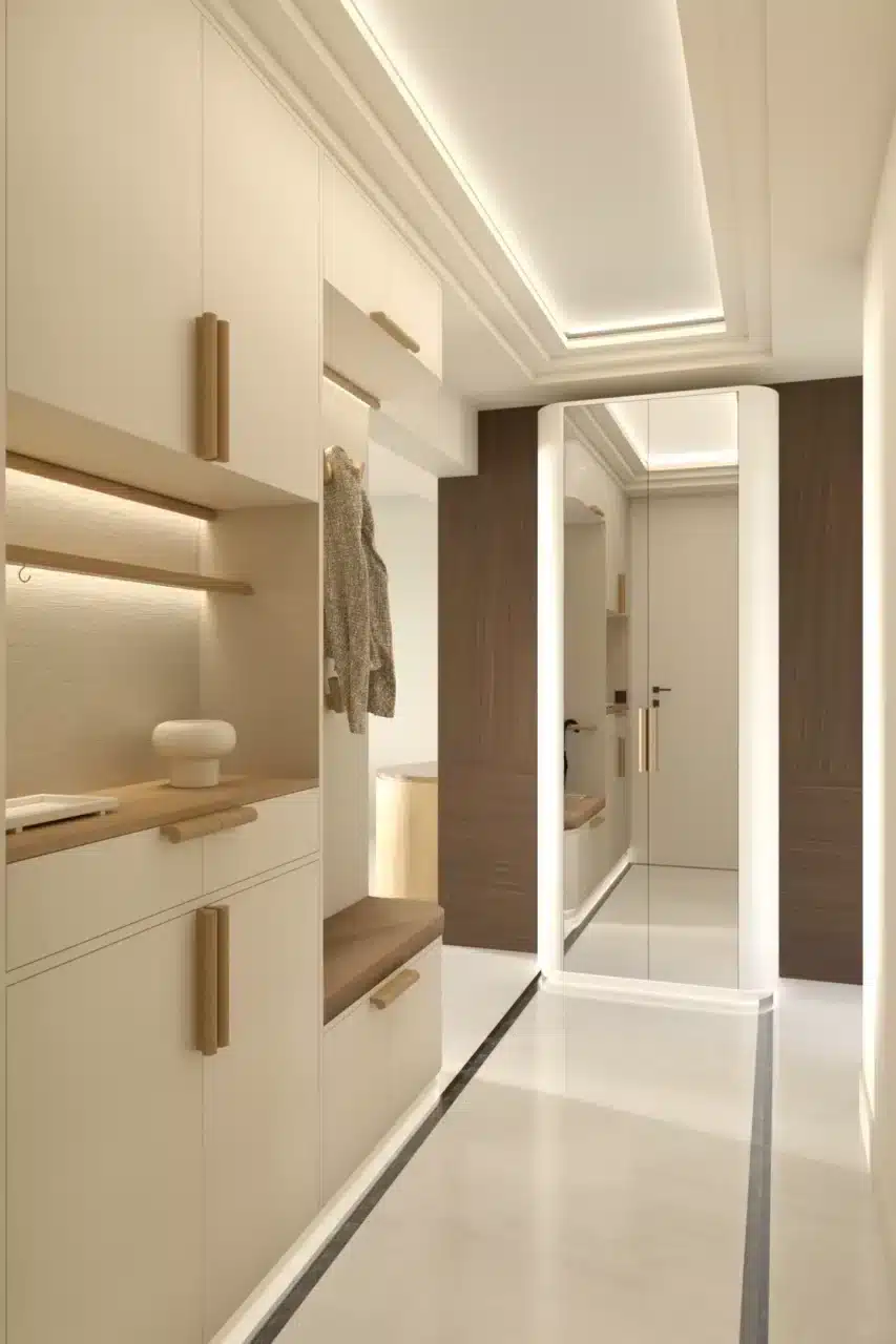 Projet floralies, Monaco, design d'intérieur et rendu 3D, espace entrée option 2, vue 1