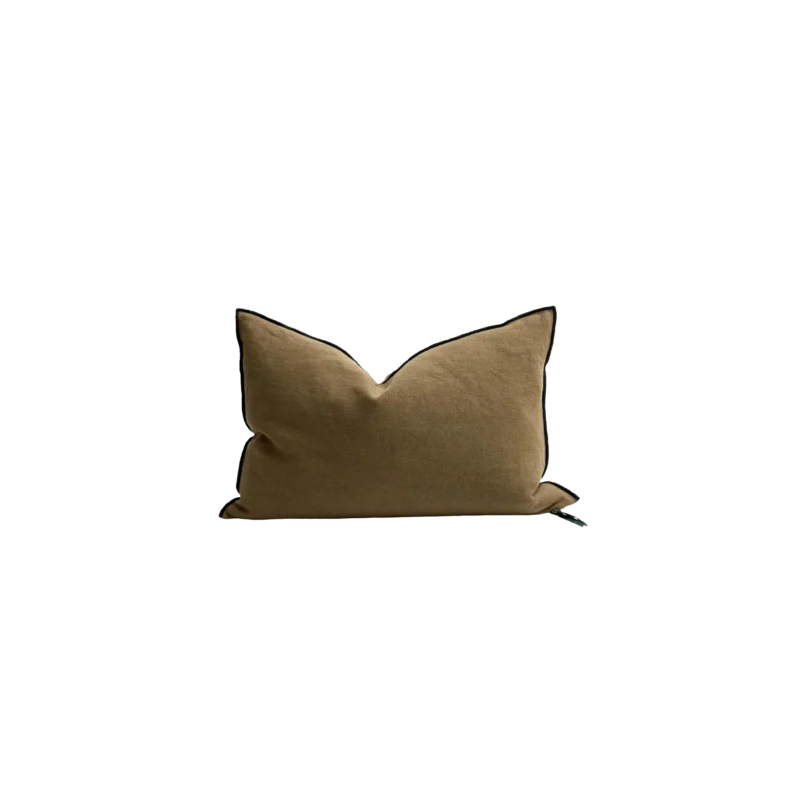 coussin black line bronze 30x50