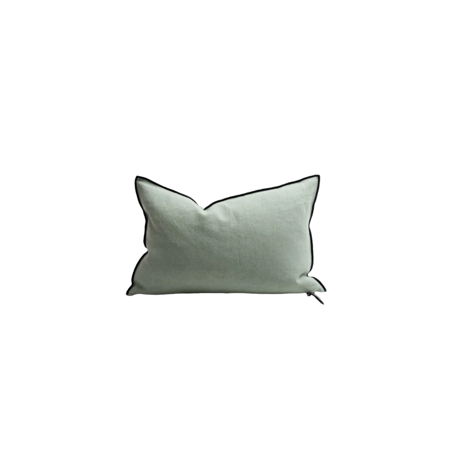coussin black line sauge 30x50