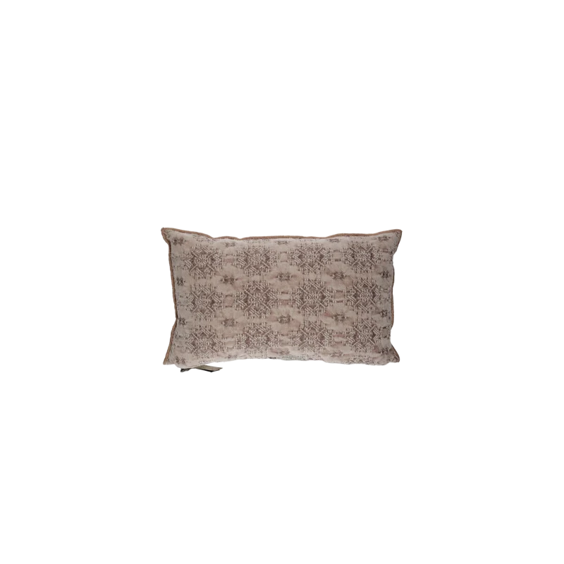 coussin jacquard blush