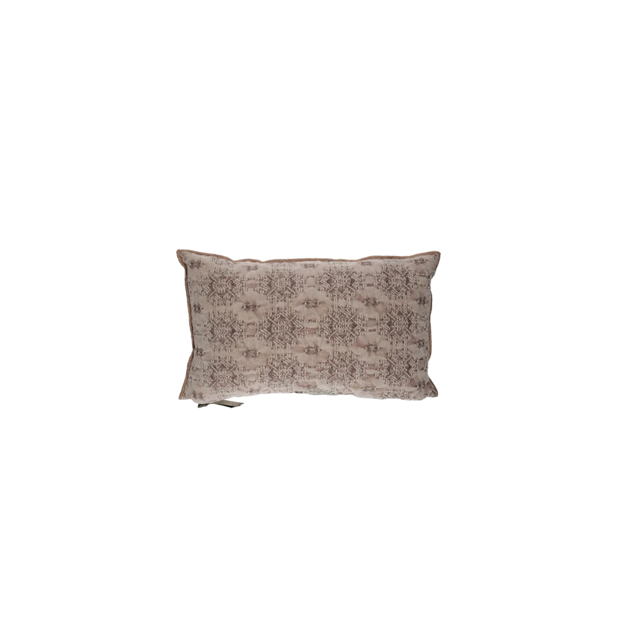 coussin jacquard blush