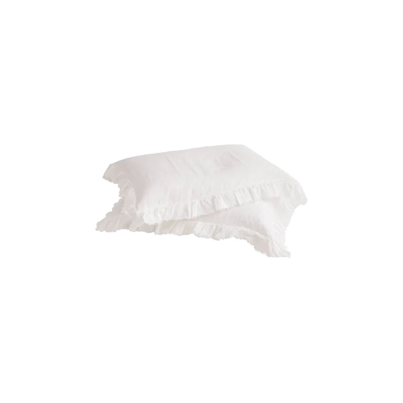 taie d'oreiller BOHO blanc