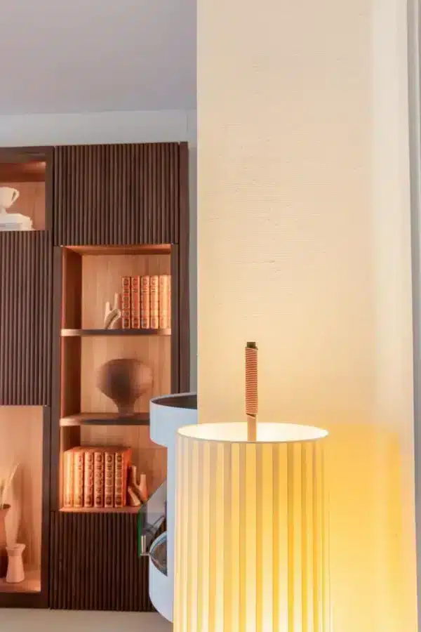 Projet KA, design d'intérieur, roquebrune-cap-martin, espace entrée, zoom sur le revêtement mural
