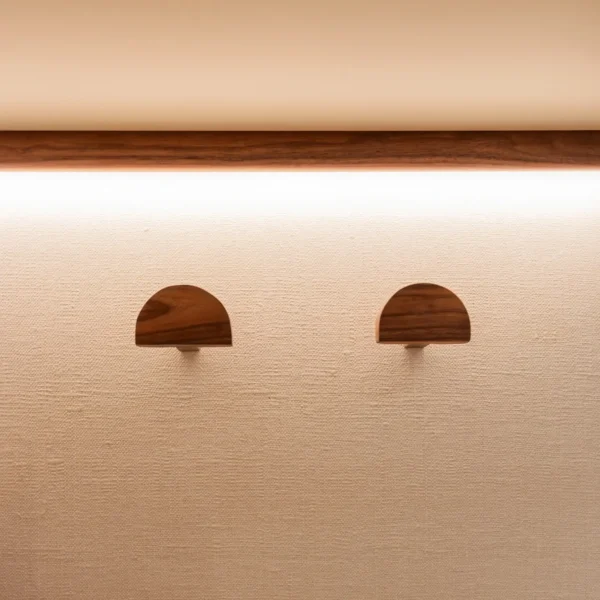 Projet KA, design d'intérieur, roquebrune-cap-martin, espace entrée, zoom sur les portes manteaux