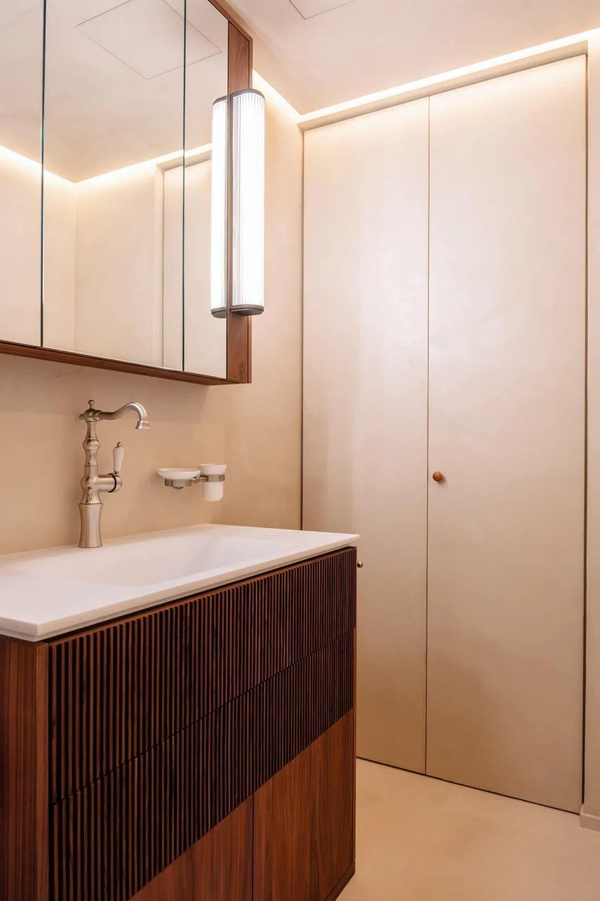 Projet Tropiques, Monaco, rénovation de l'appartement, espace salle de bain 2