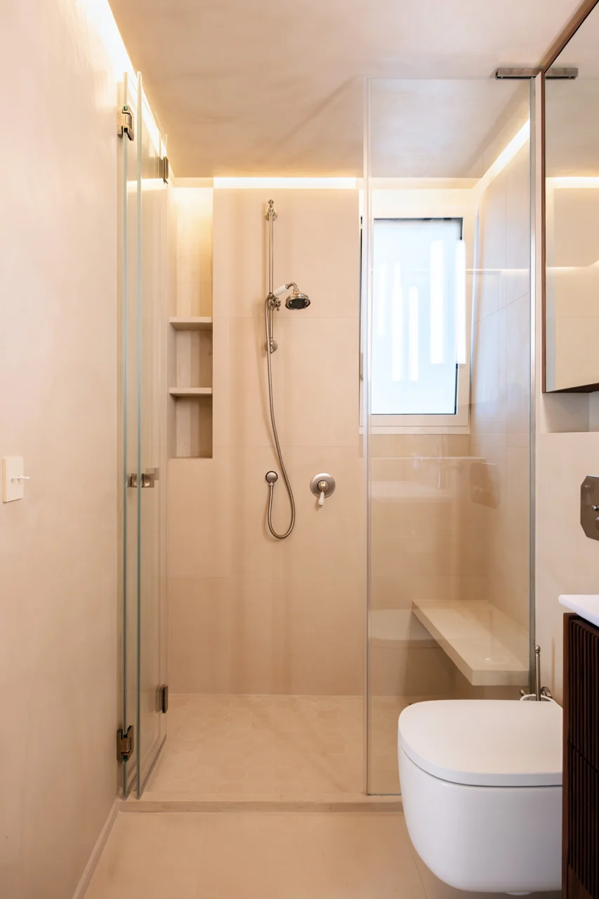 Projet Tropiques, Monaco, rénovation de l'appartement, espace salle de bain 1